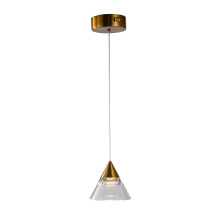 Bethel International GL334P5G - LED Pendant Metal & Acrylic
